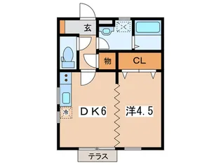 クラリス・コム【1階】の間取り