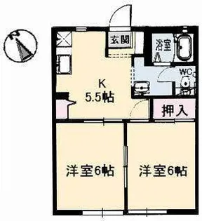 アーバン桜が丘【1階】の間取り