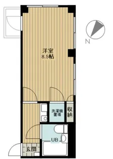 ジュアンコーポ北与野【1階】の間取り
