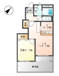 ドミール・ソレイユ【1階】の間取り