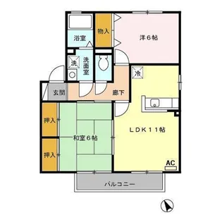 プラージュTOJIKI【2階】の間取り