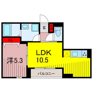 セレスティア南花畑【2階】の間取り
