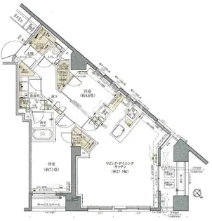 パークホームズ人形町【11階】の間取り
