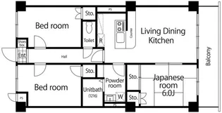 コスモスパレス【1階】の間取り