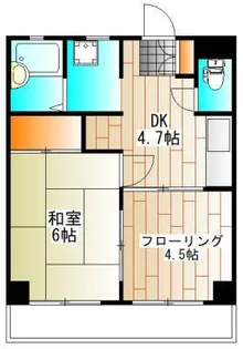 カーサみやび【2階】の間取り