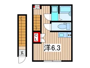 Olive Terrace 鳩ヶ谷【2階】の間取り