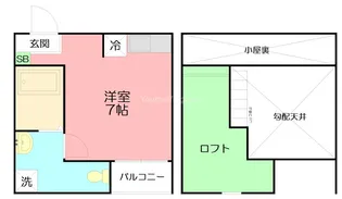 プロシード1055館【2階】の間取り