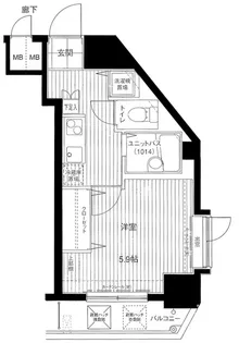 メインステージ日本橋馬喰町【12階】の間取り