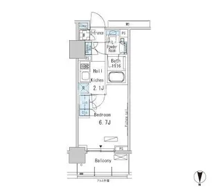 パークアクシス蒲田ステーションゲート【9階】の間取り