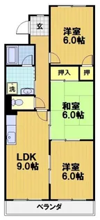 嵯峨野ロイヤルハイツ【4階】の間取り