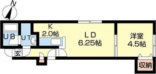 カラバオ豊平【3階】の間取り