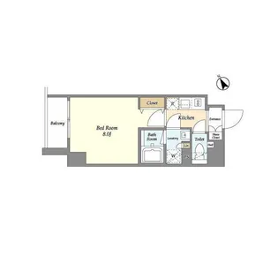 Lien御殿山【4階】の間取り