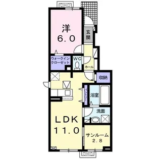 メルティー・アイIV A【1階】の間取り