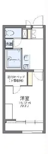 レオパレスambitious【1階】の間取り