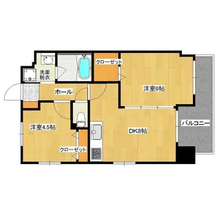 ベイシャトー【6階】の間取り