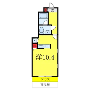 グランデフォルトゥーナ【1階】の間取り