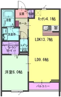 パルテB【1階】の間取り