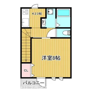 グレースヒルズ古宮【2階】の間取り