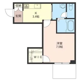 リヴェール【1階】の間取り