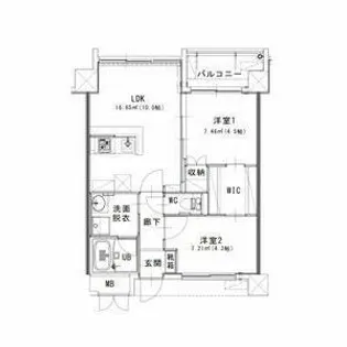 ヒルクレスト 神水【2階】の間取り