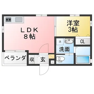 D LIFE 権現通【3階】の間取り