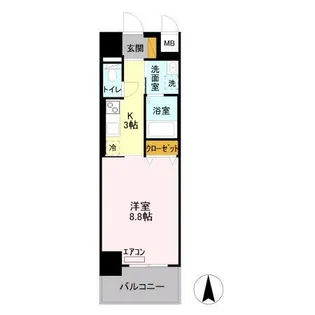 フロンティア・コンフォート研究学園【5階】の間取り