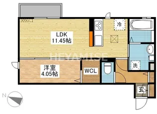 スカイメゾン【1階】の間取り