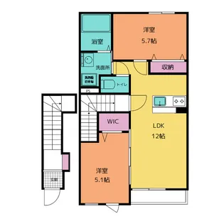 エンリッチ【2階】の間取り