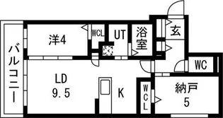 RESIDENCE SHINMEI東札幌【3階】の間取り