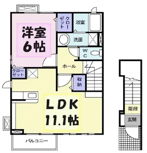 センターフィールズC【2階】の間取り