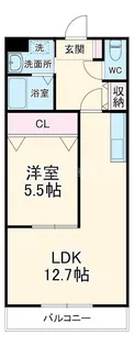 ガーデンコート六軒【2階】の間取り