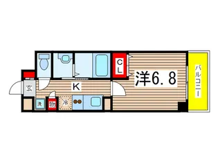 千葉ポ-トイ-スト【2階】の間取り