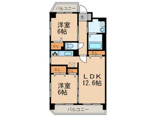 ホクリマンション【4階】の間取り