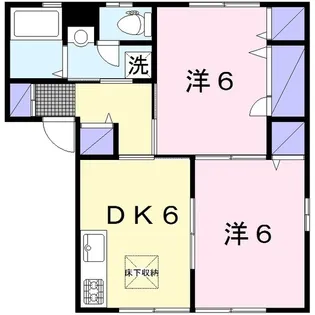 グリーンヴィレッジ桜ヶ丘弐番館【1階】の間取り