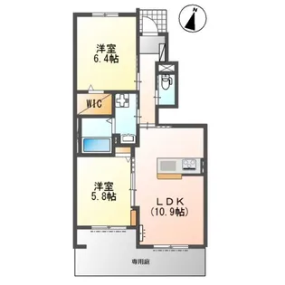 レガシーフィールド【1階】の間取り