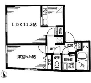 ラフィーネ音羽 東棟【4階】の間取り