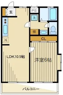 貫井アパートメント【1階】の間取り