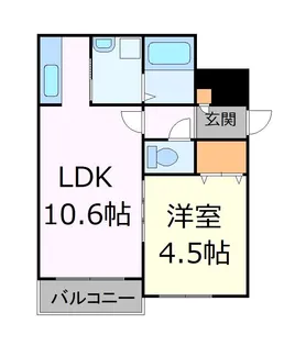 サンルーチェ山鼻【3階】の間取り