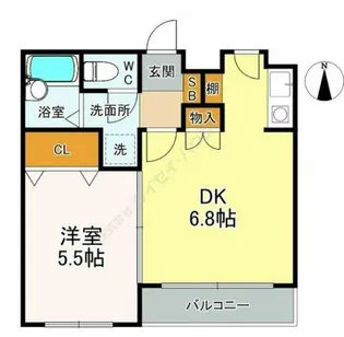 ロイヤルクレストM&S【2階】の間取り