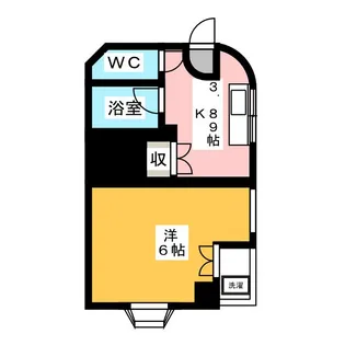 フヂオカビル【4階】の間取り