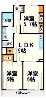 メゾン・セザール32【3階】の間取り