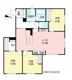 シャーメゾン鶴崎【1階】の間取り