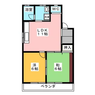 コーポ日吉B【2階】の間取り