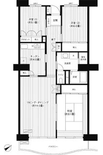 リバーサイド星川【8階】の間取り