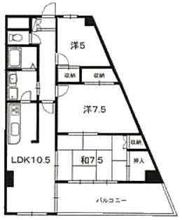 第II瀬戸ハイツ【4階】の間取り