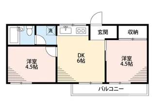 千里丘アベニューアネックス【1階】の間取り