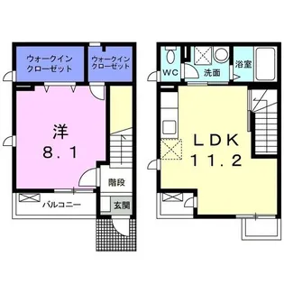 メーアハイト すず【1階】の間取り