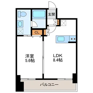 プライマル札幌北4条(旧TEADA北4条)【4階】の間取り