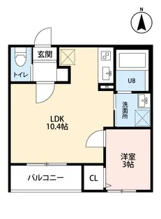 ブランノワール南仙台【1階】の間取り
