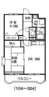 ソレアード曳馬【1階】の間取り